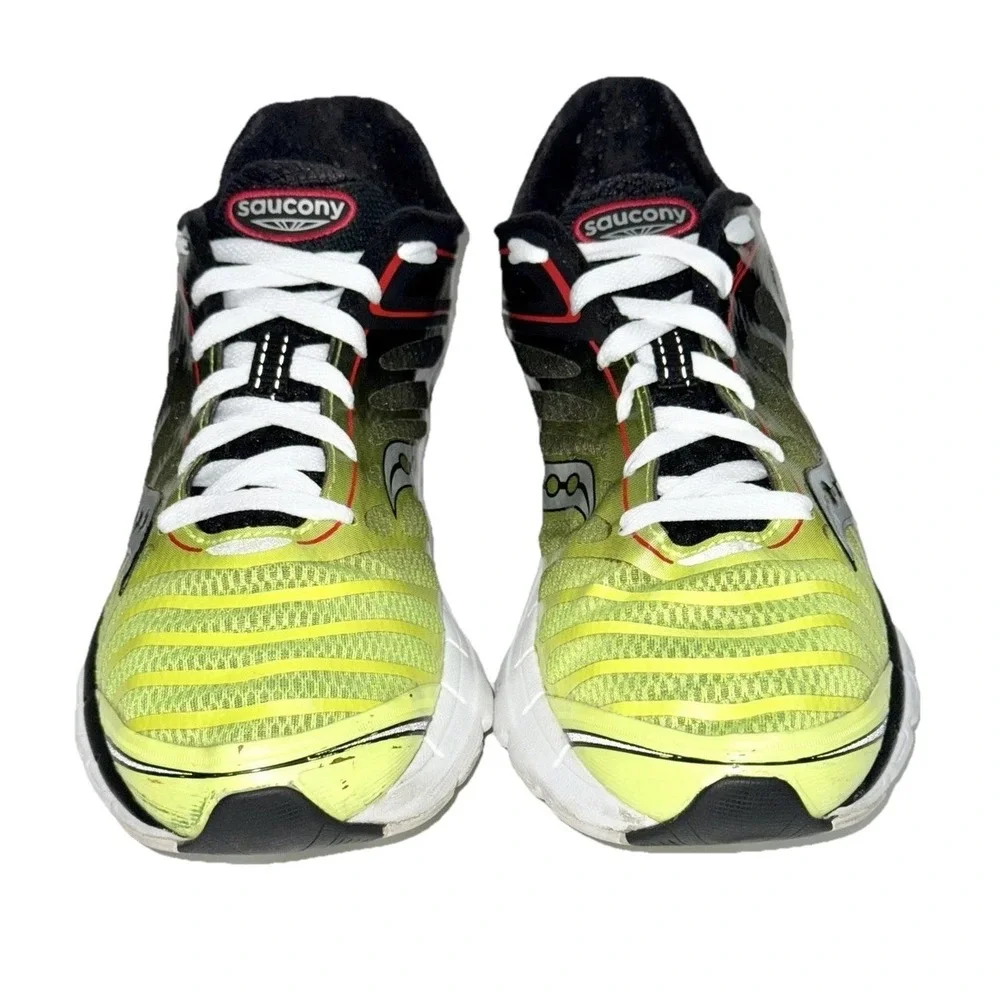 SAUCONY Kinvara 3 Running Shoes Sneakers | Neon Green Black‎ White | Men's Sz 10